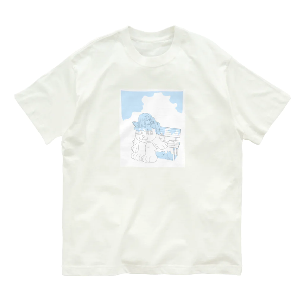 nya-mew（ニャーミュー）のねこのひとやすみ Organic Cotton T-Shirt