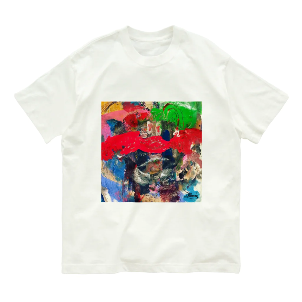 ○たこたこハウスのとぶカニ🦀くん オーガニックコットンTシャツ