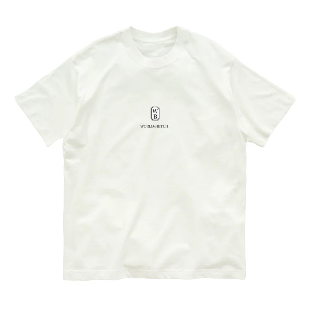 世界同時多発ハッピーのWORLD⭐︎BITCH オーガニックコットンTシャツ