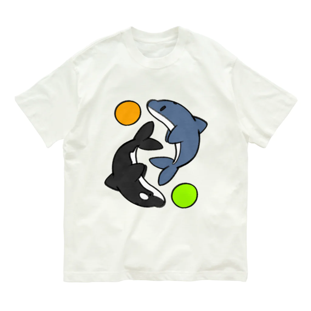 蜜柑小屋suzuri店のしゃちるか！！ Organic Cotton T-Shirt