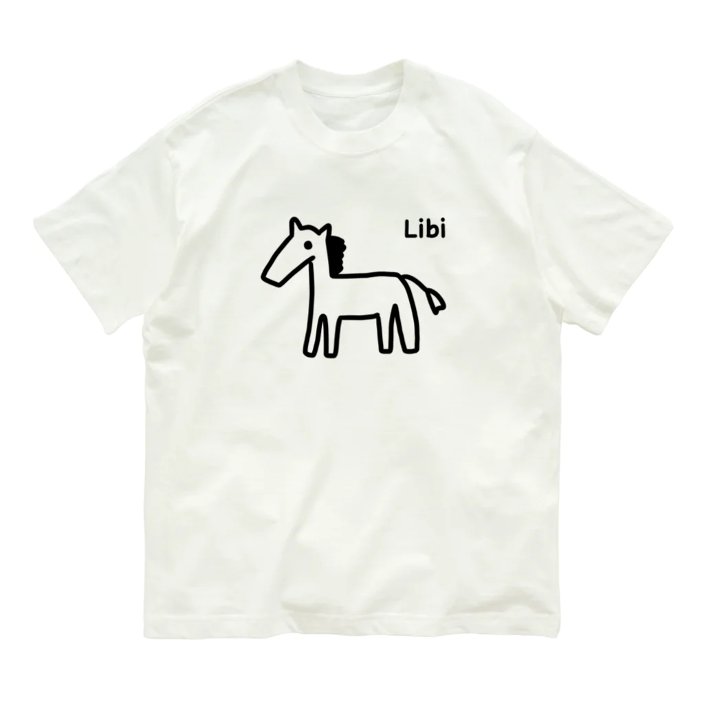 LibiのLibi(うま) オーガニックコットンTシャツ