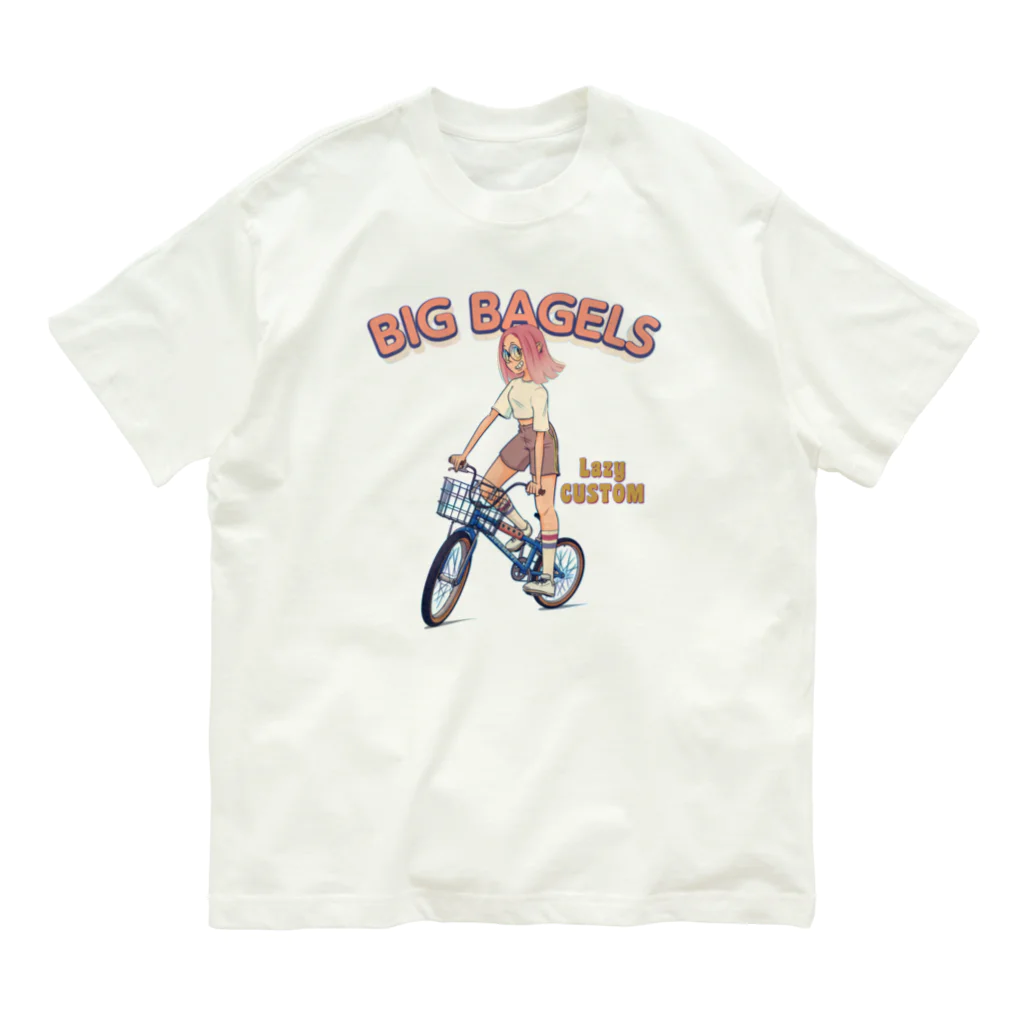 nidan-illustrationの"big bagels" オーガニックコットンTシャツ