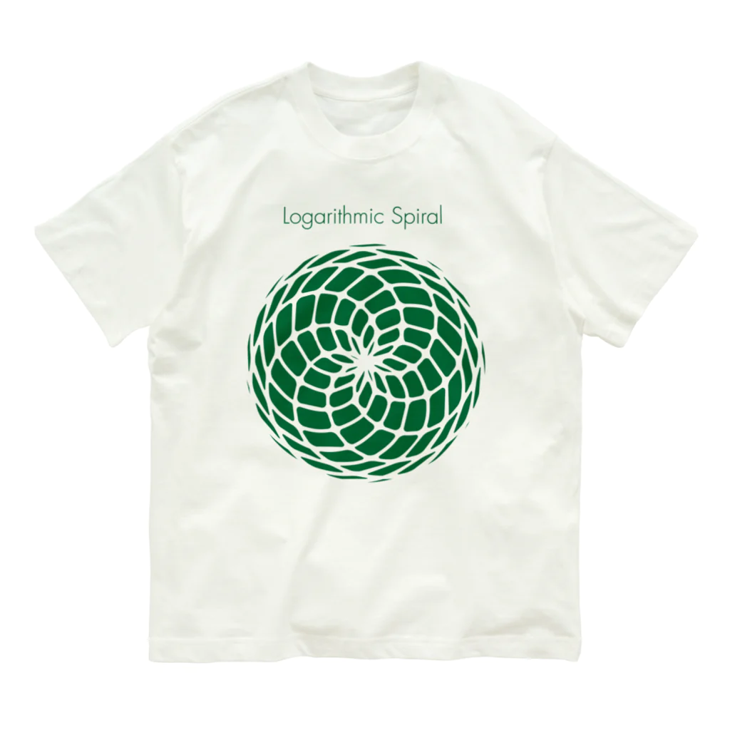 NICE ONEのLogarithmic spiral オーガニックコットンTシャツ