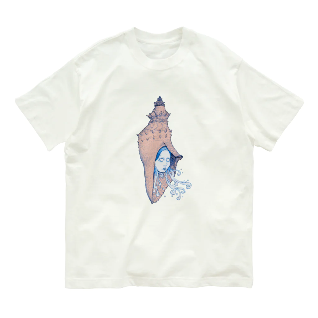 伊藤ヒロフミ売り場の貝殻ガール Organic Cotton T-Shirt