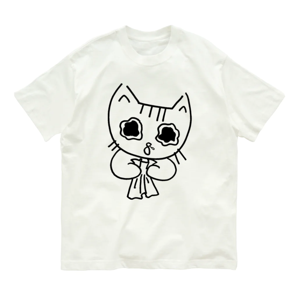 Satosee!Link（サトシドットリンク）のミケコ。泣く Organic Cotton T-Shirt