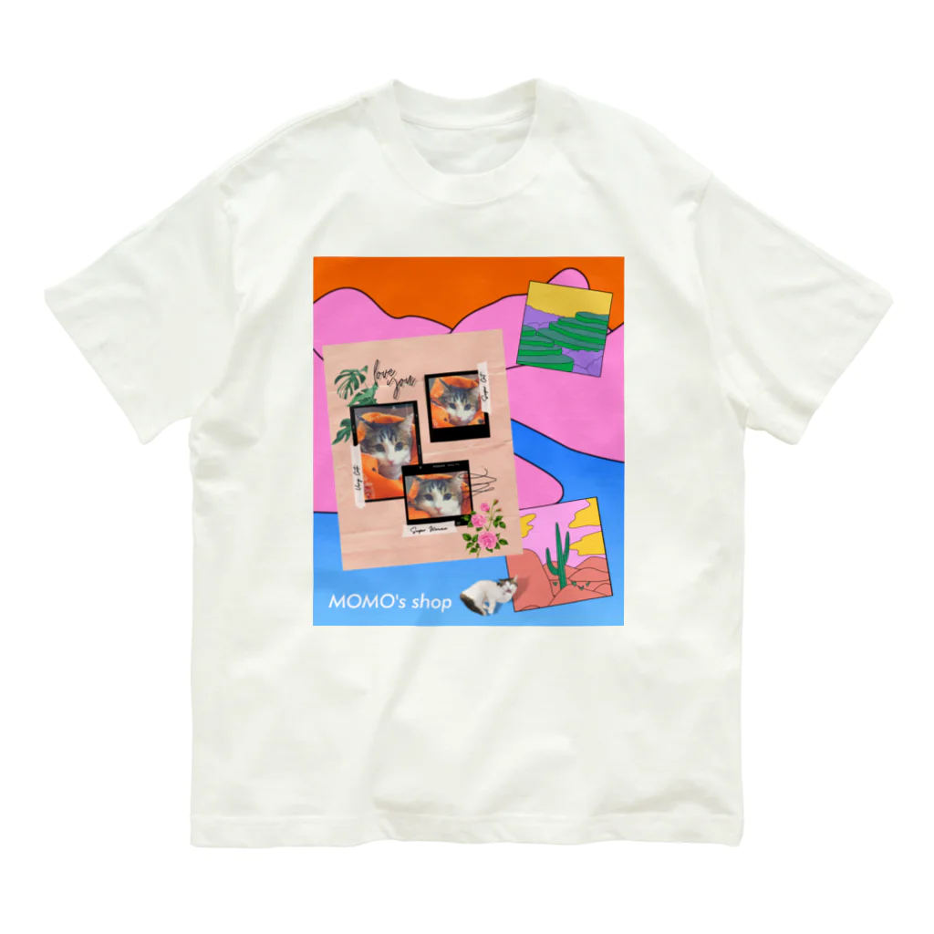 𝙈𝙊𝙈𝙊'𝙨 𝙎𝙝𝙤𝙥のMOMOのレトロなデザイン #01 Organic Cotton T-Shirt