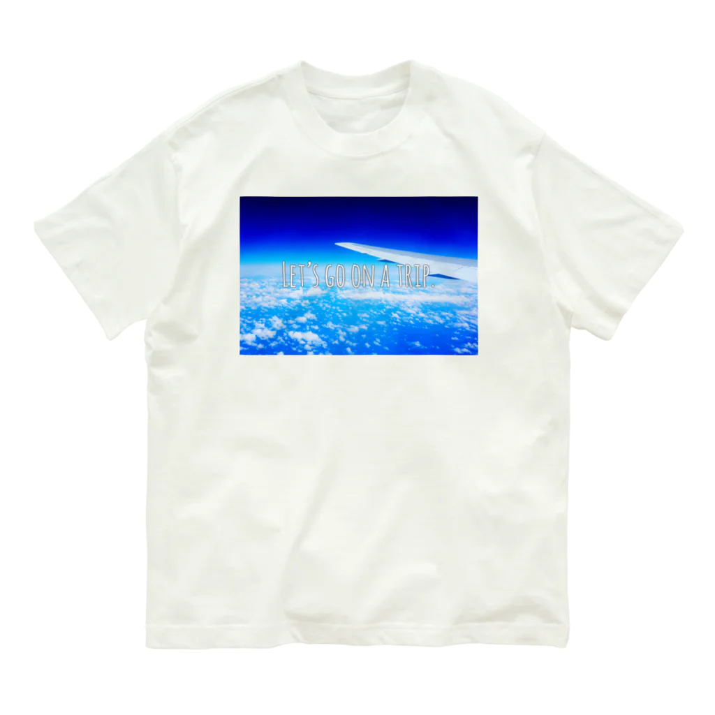 hatomugiのLet’s go on a trip. オーガニックコットンTシャツ