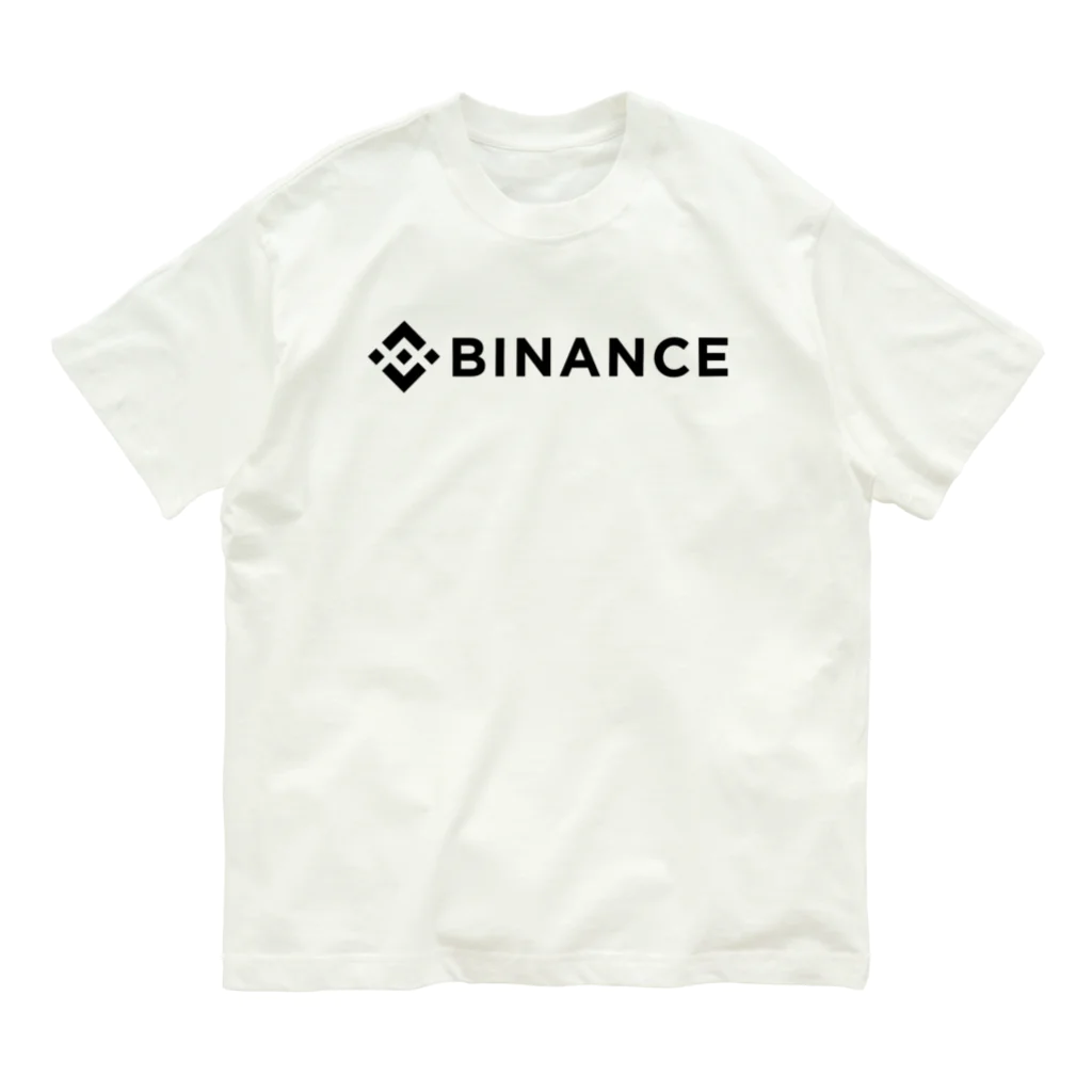 FUNNY JOKESのBINANCE-バイナンス- 黒ロゴ Organic Cotton T-Shirt