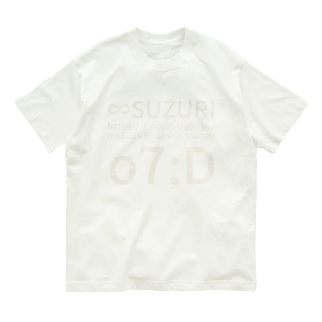なないろ７（セブン）の ∞ SUZURI https://t.co/gvda85jAJm #SUZURI  #Lovely #nanairo7 :D オーガニックコットンTシャツ