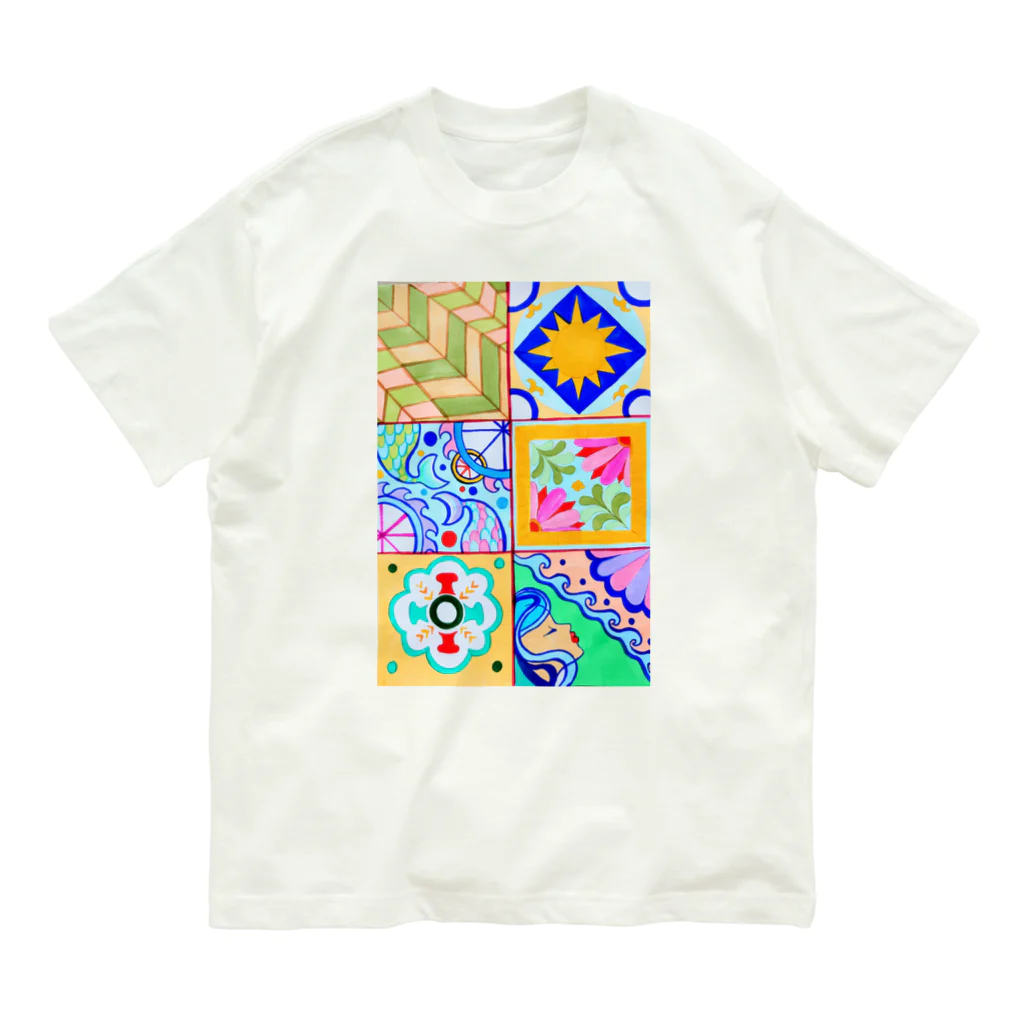 キラリズムのカラフル夏模様 Organic Cotton T-Shirt