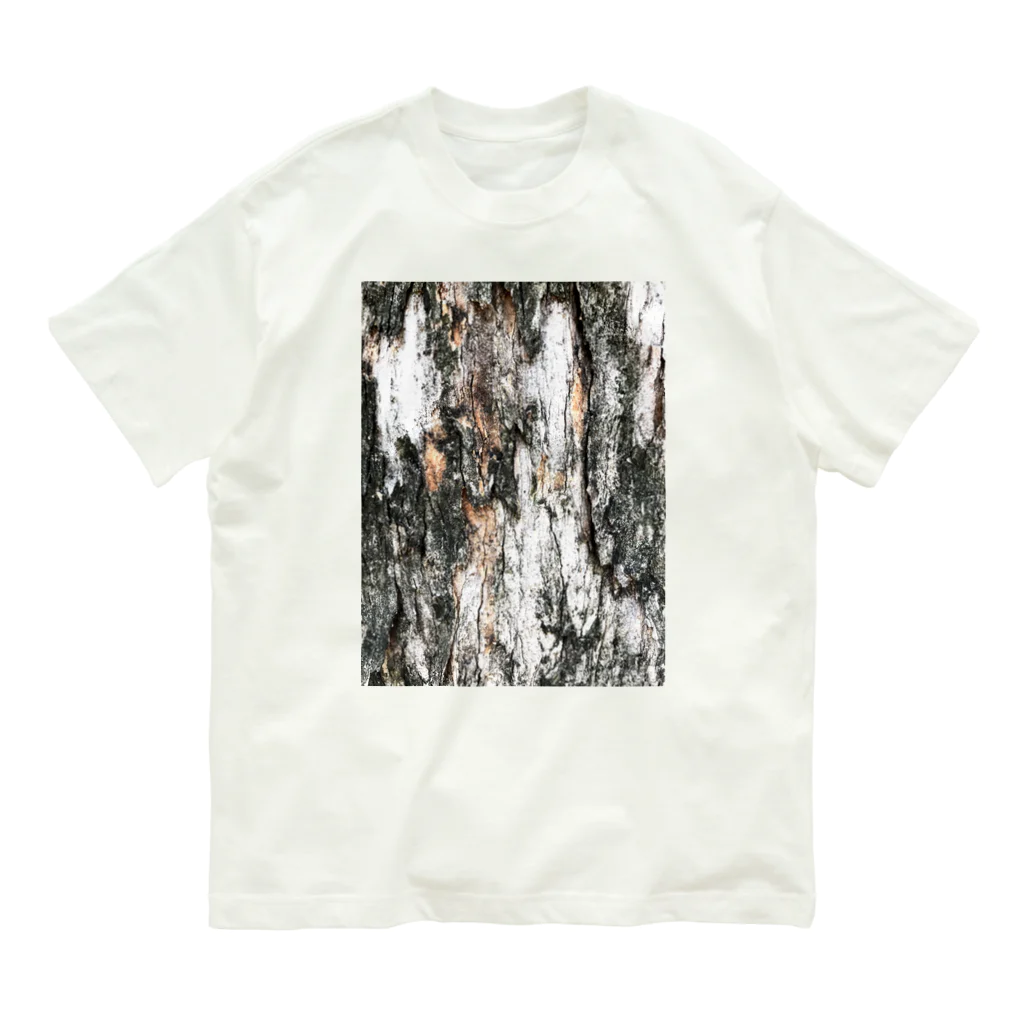 EijiPonの木肌 オーガニックコットンTシャツ
