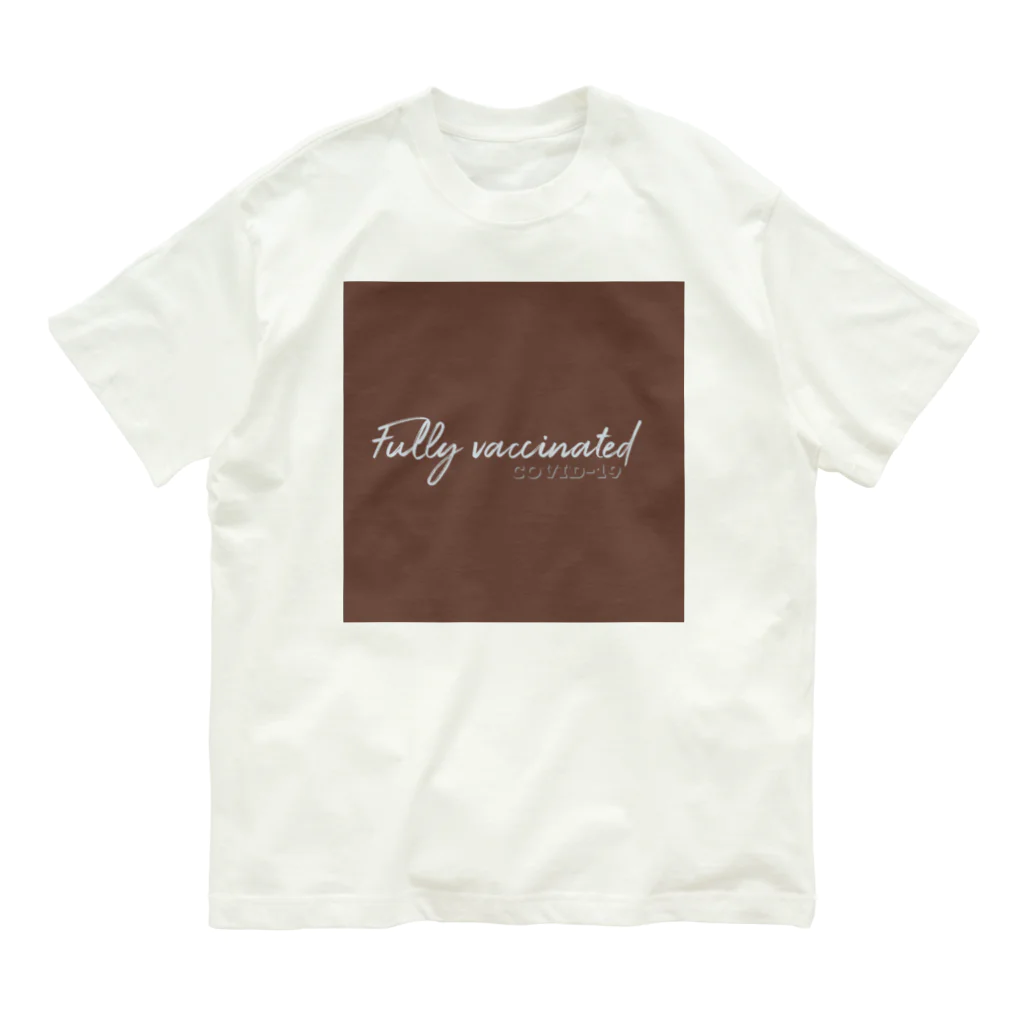 Wake Up Shopのワクチン2回打ちました〜Fully vaccinated オーガニックコットンTシャツ