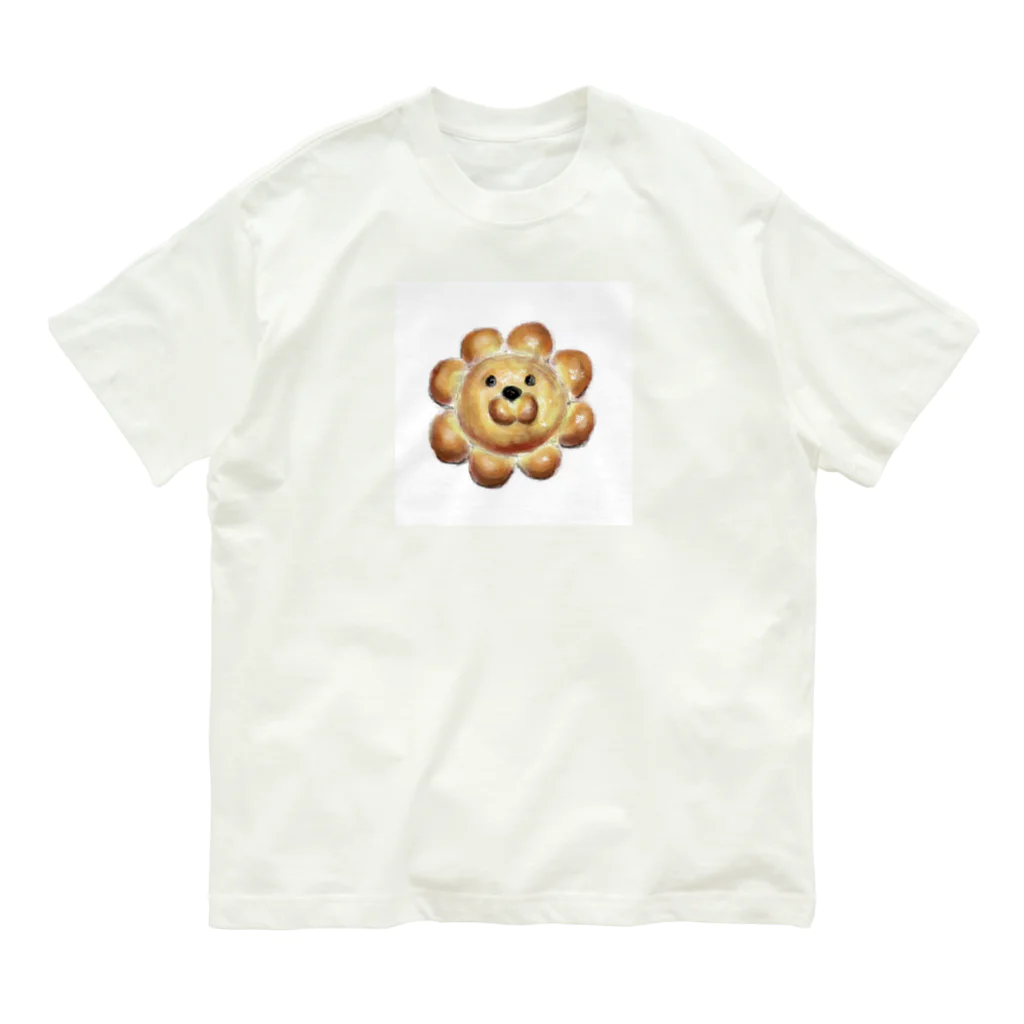ブー太のライオンパン　　 オーガニックコットンTシャツ