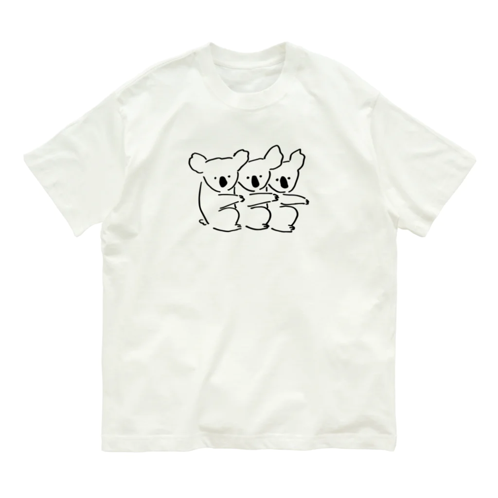 omt_yrkのコアラ三兄弟 オーガニックコットンTシャツ