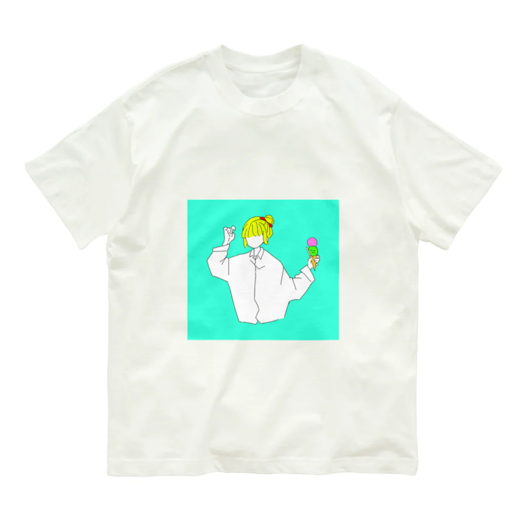 haruのアイスと女の子 Organic Cotton T-Shirt