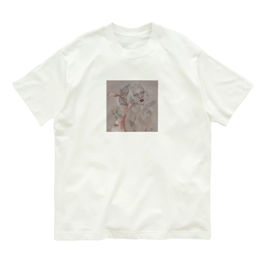 Noel.🦢の赤い少女 Organic Cotton T-Shirt