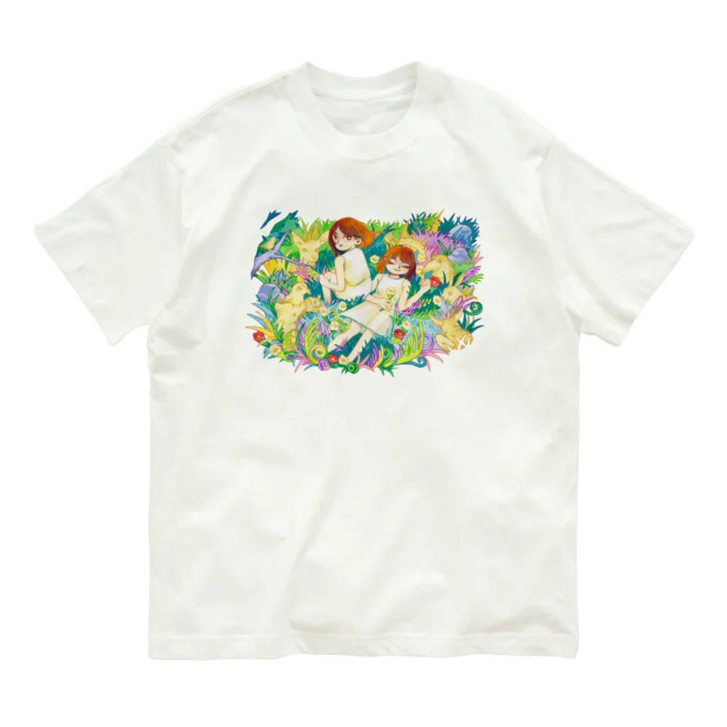 ほそぼそタイムスのふたりあわせ Organic Cotton T-Shirt