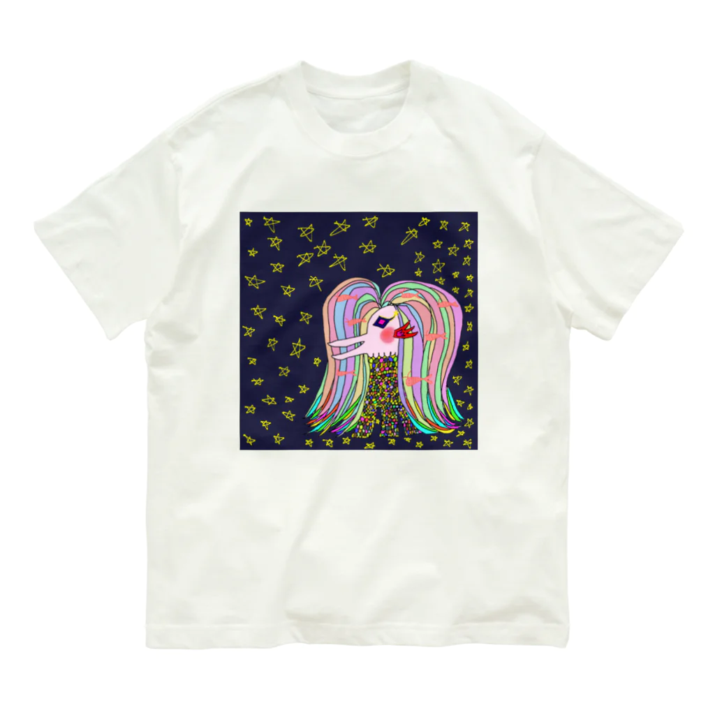 CREAMY YODAのアマビエちゃん オーガニックコットンTシャツ