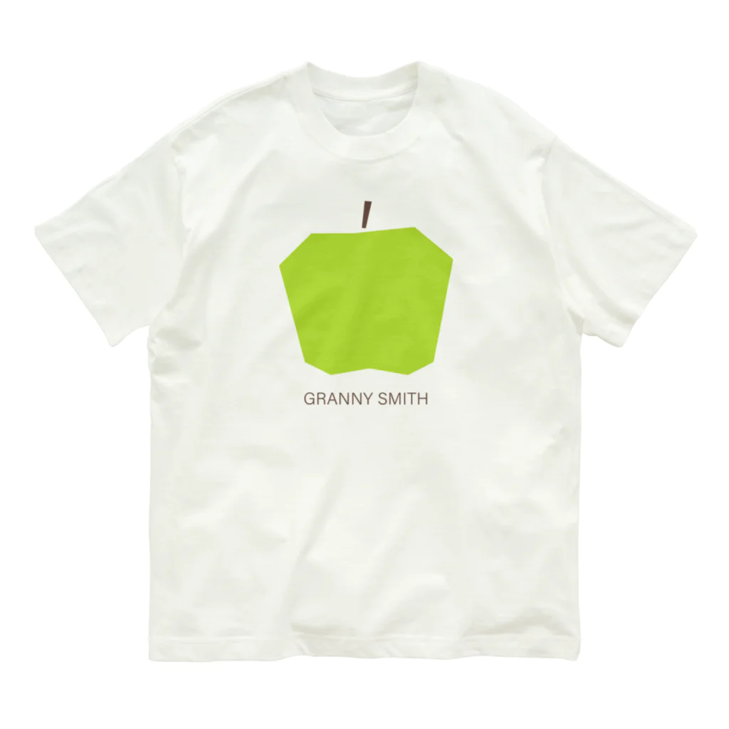 KAWAGOE GRAPHICSのグラニースミスりんご オーガニックコットンTシャツ