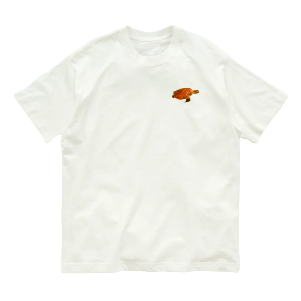 aicecreamのウミガメ泳いでるよ！ Organic Cotton T-Shirt