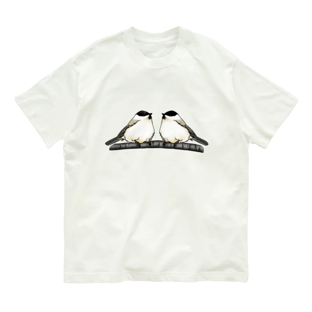 Coo-birdのはしぶとがら＆こがら Organic Cotton T-Shirt