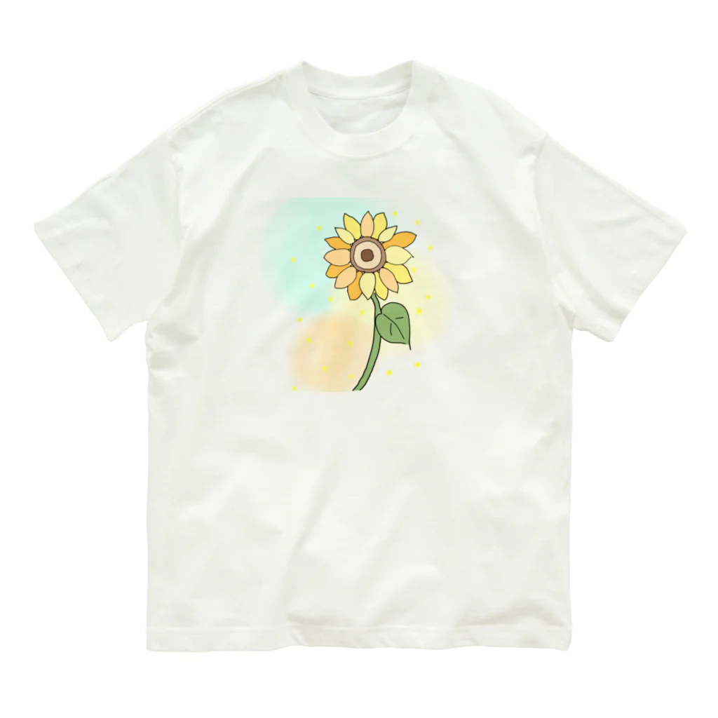 c_shv2のpastel  himawari オーガニックコットンTシャツ