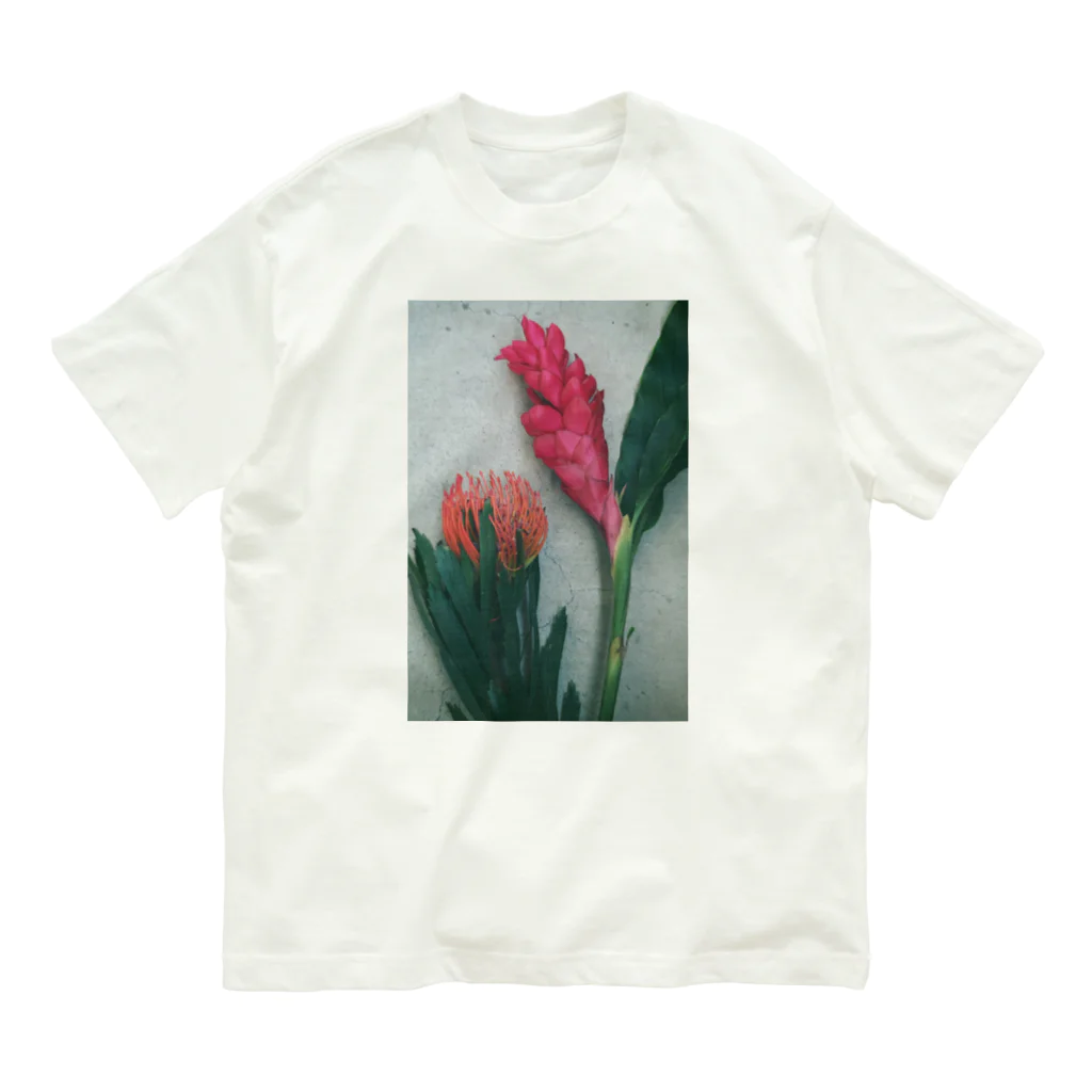 botanical museumのflower Organic Cotton T-Shirt