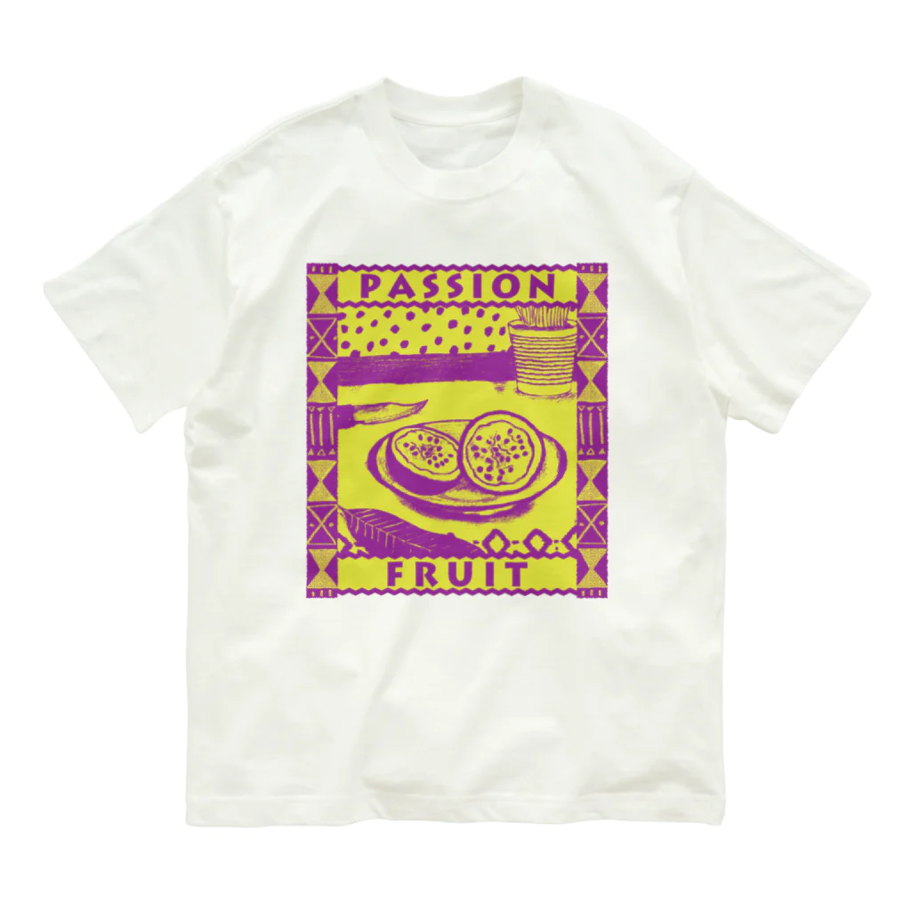 Planet Evansのパッションフルーツ Organic Cotton T-Shirt