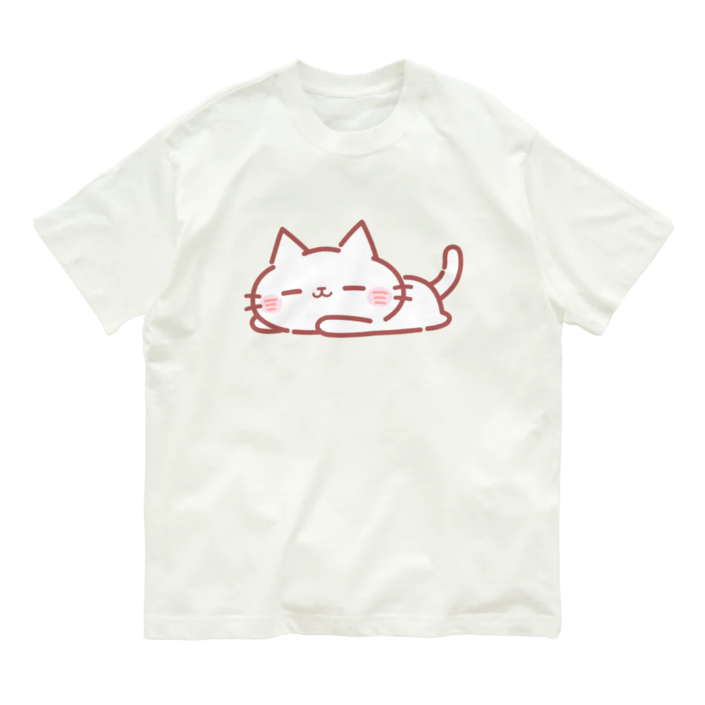 つくし日和のごろごろにゃーくん オーガニックコットンTシャツ