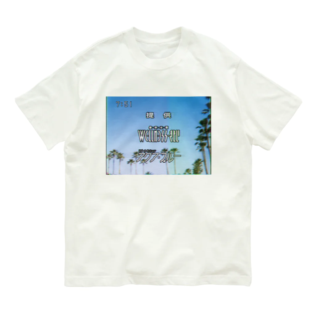 KMIのJQKM-TV 提供クレジット オーガニックコットンTシャツ