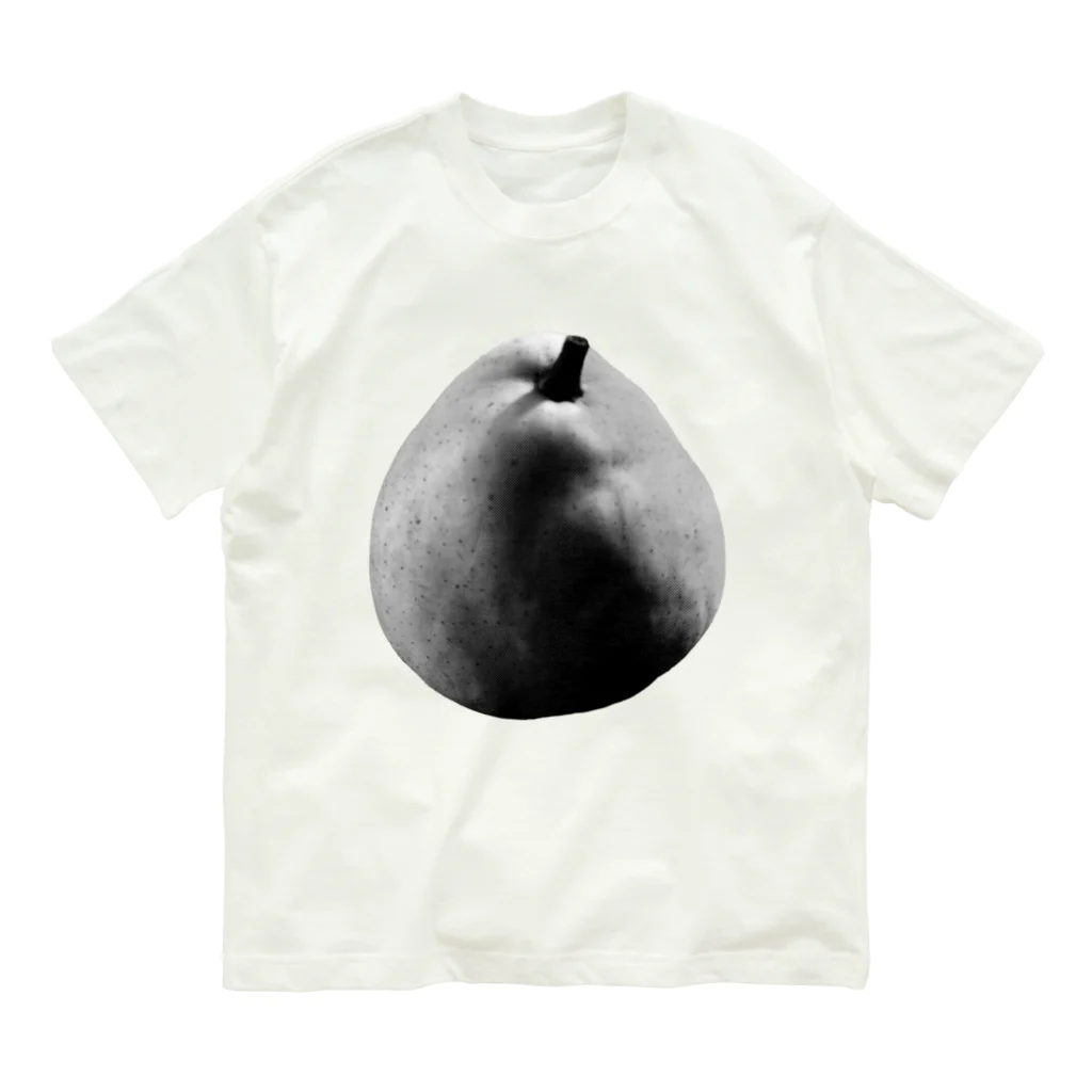 ハヤシ屋の洋梨好き-monochrome  Organic Cotton T-Shirt