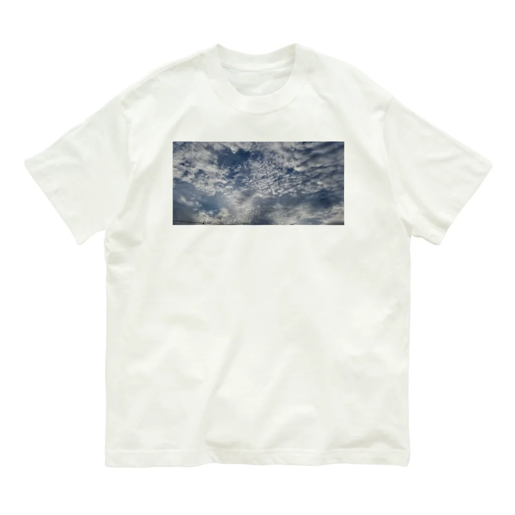 夕星と郎月の雲空シリーズ オーガニックコットンTシャツ
