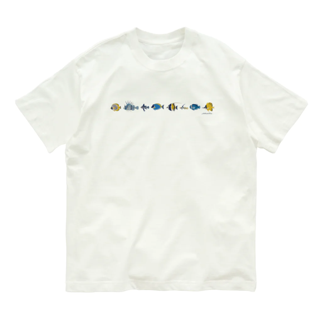 Astrio SUZURI店のお魚いろいろ整列2 Organic Cotton T-Shirt