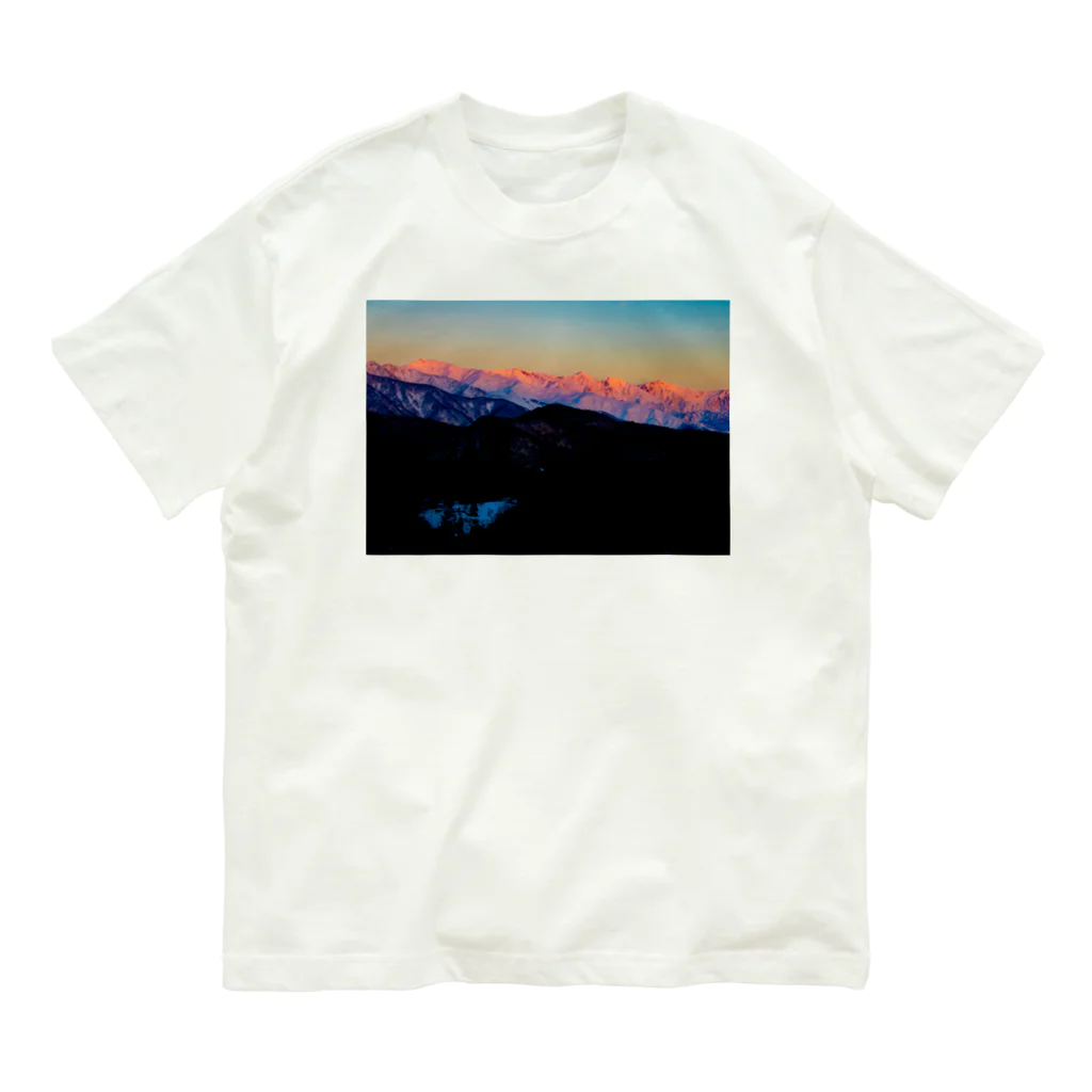seaのモルゲン北アルプス Organic Cotton T-Shirt