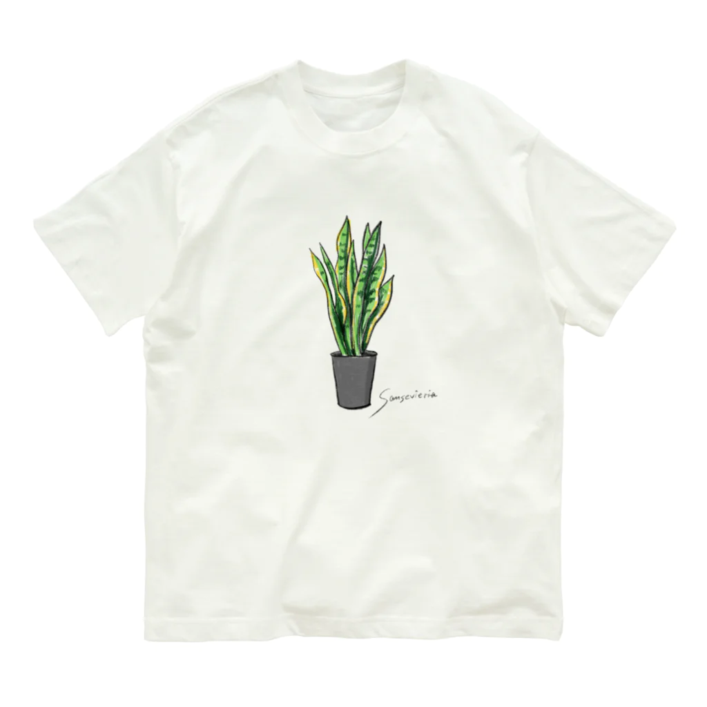 Narcissusのサンスベリア オーガニックコットンTシャツ