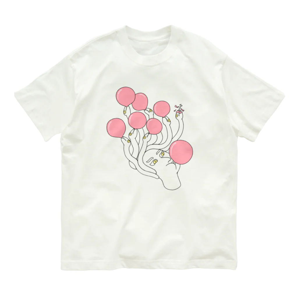 YO UEDAのBubble gum オーガニックコットンTシャツ