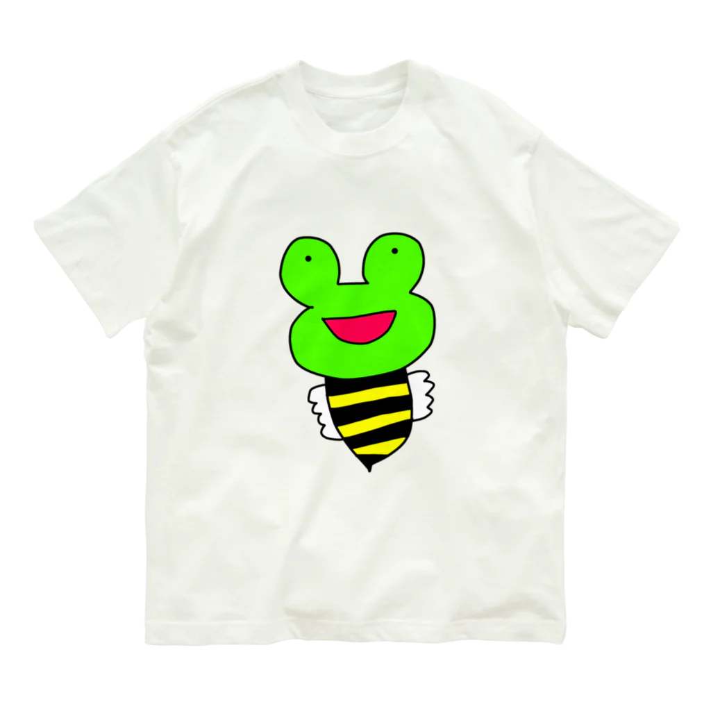 ゆるいもの倶楽部のミツバチ蛙 Organic Cotton T-Shirt