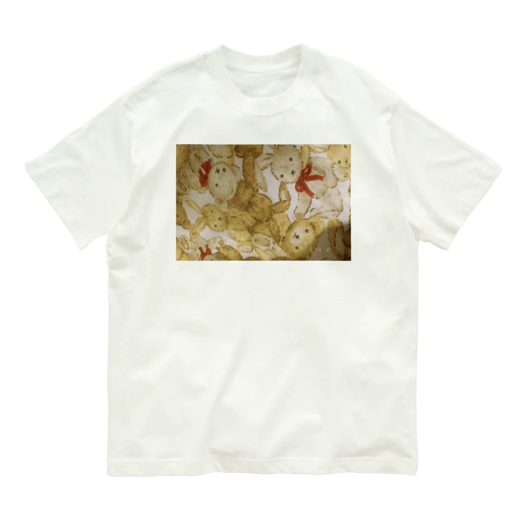 723のくまさんうさぎさん Organic Cotton T-Shirt