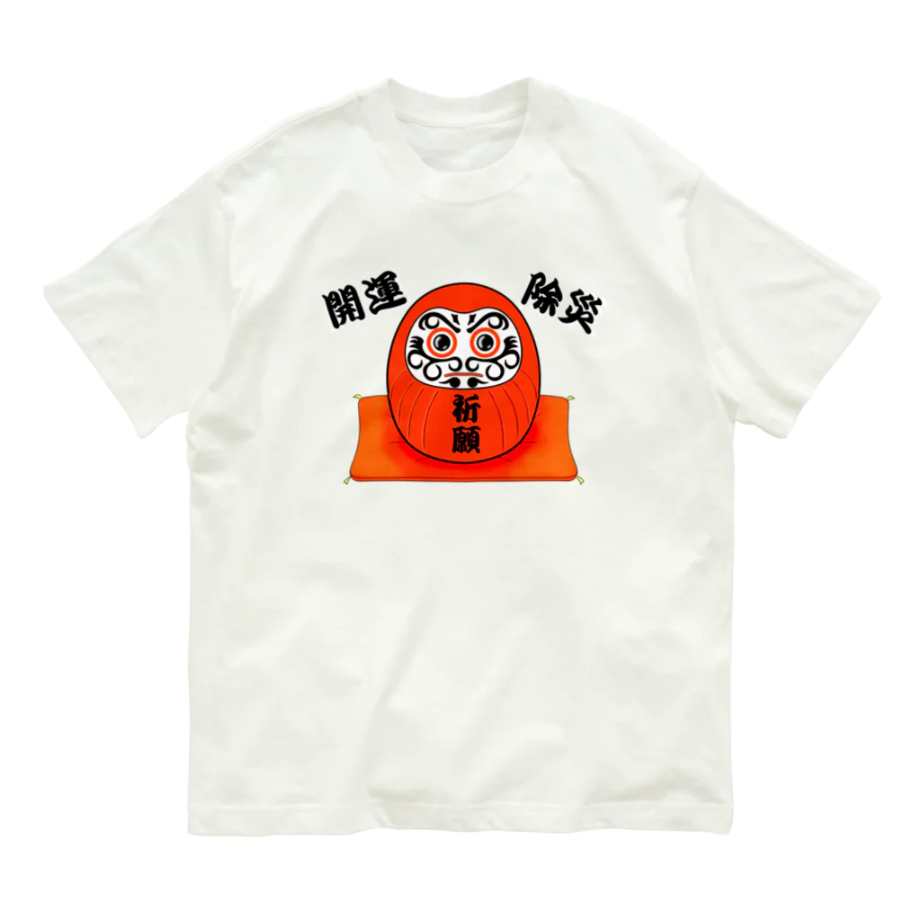 風都水都の祈願達磨 Organic Cotton T-Shirt