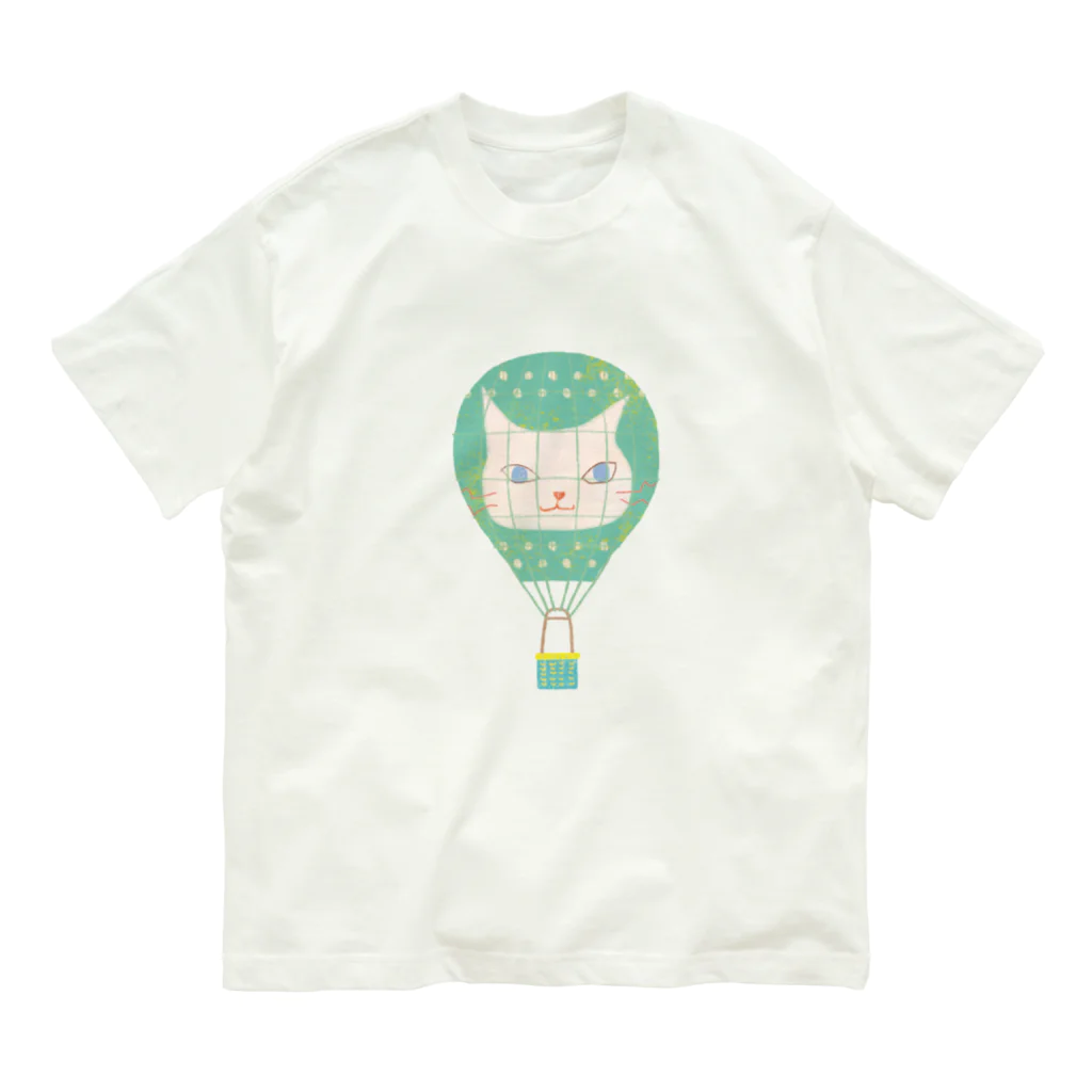 ..lineのネコキキュウ Organic Cotton T-Shirt