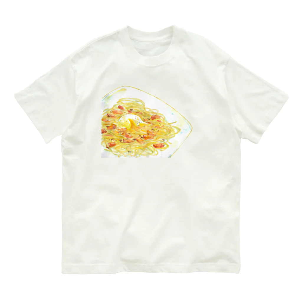 志瓜のSUZURIの濃厚カルボナーラ Organic Cotton T-Shirt