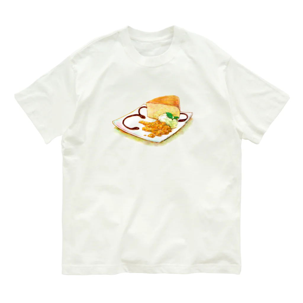 志瓜のSUZURIのふわふわスフレチーズケーキ オーガニックコットンTシャツ