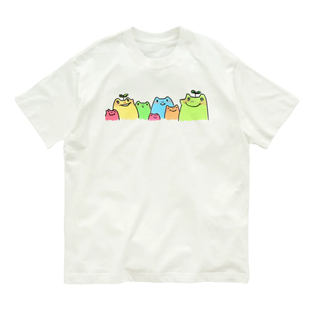 にくすいまるのかえるもりもりのやつ Organic Cotton T-Shirt