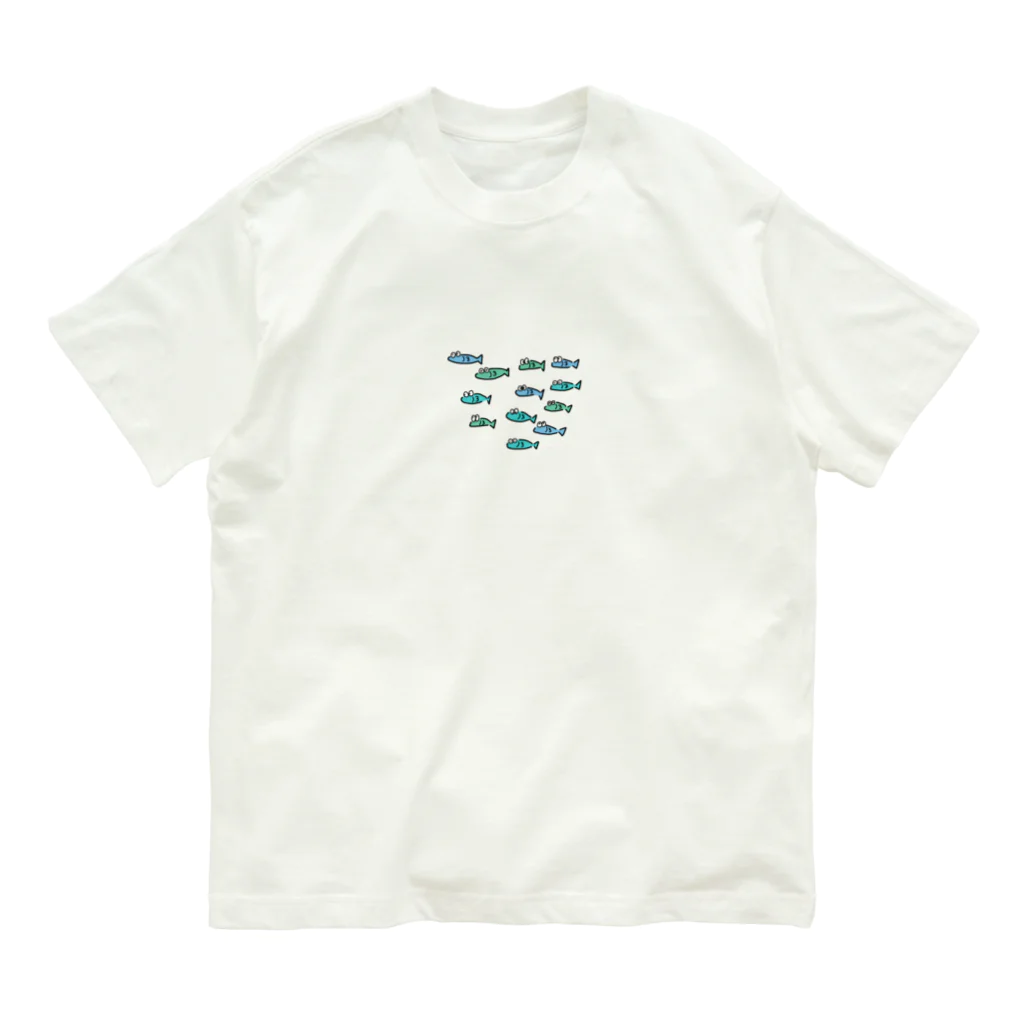 ズッキーニ。のズッキーニとしらすめだか Organic Cotton T-Shirt