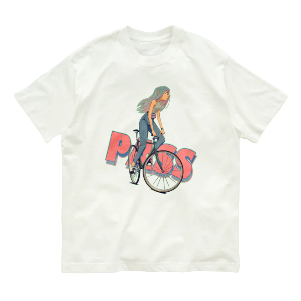 nidan-illustrationの"PASS" オーガニックコットンTシャツ