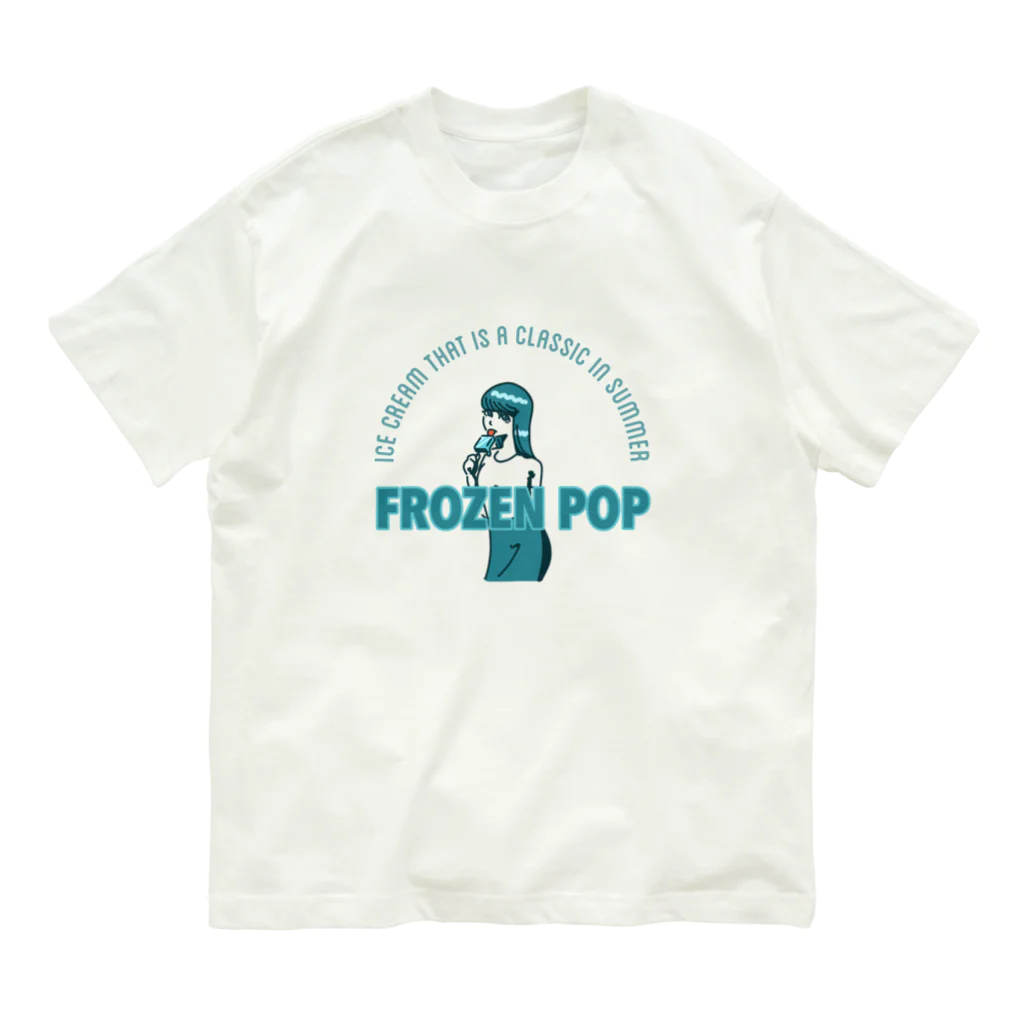KAN颯士ZAKIのfrozen pop Organic Cotton T-Shirt