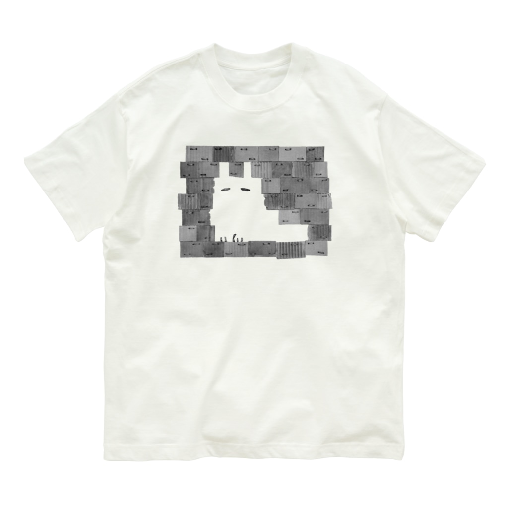 毛もじゃのけもの モノクロ ダンボールソーイング ぐら Gura Gura No Mori のオーガニックコットンtシャツ通販 Suzuri スズリ