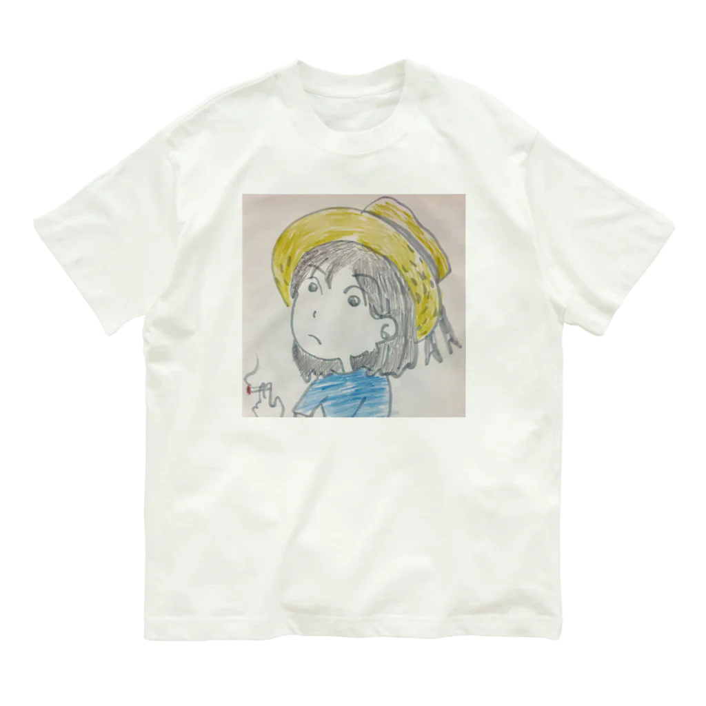 マキロン9shopのサマーガール。 オーガニックコットンTシャツ