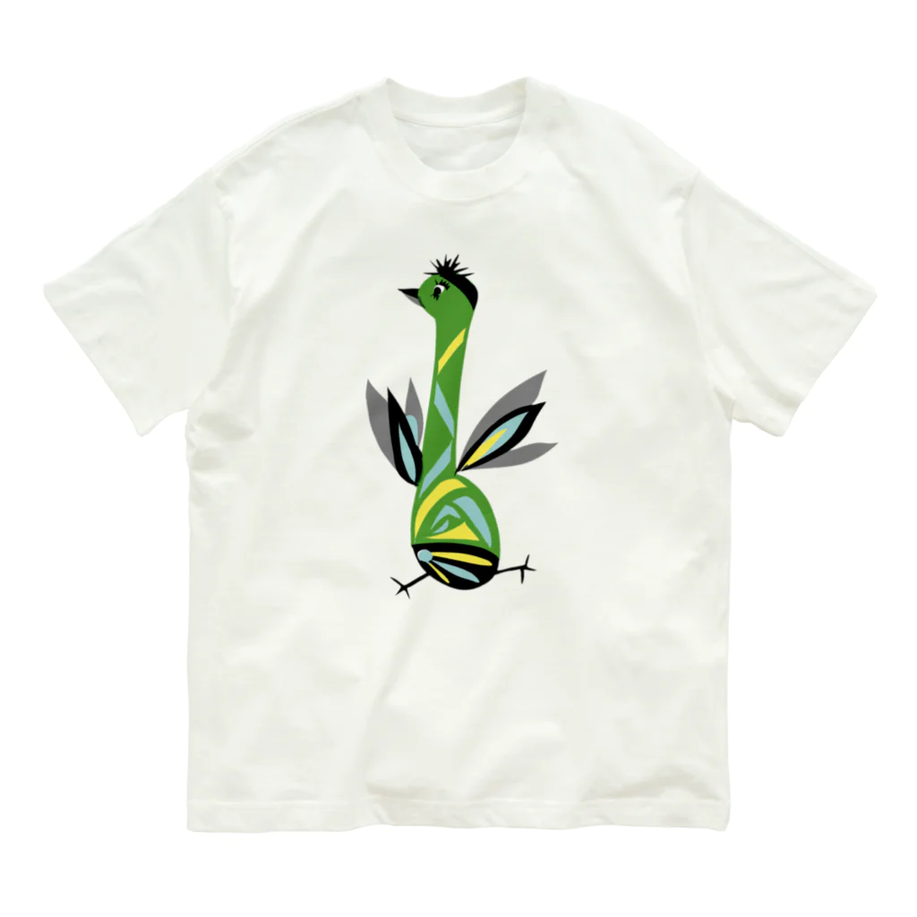 魚好きあつまれ！#かまととちゃん　#かまぼこママのトリトリ鳥くん Organic Cotton T-Shirt