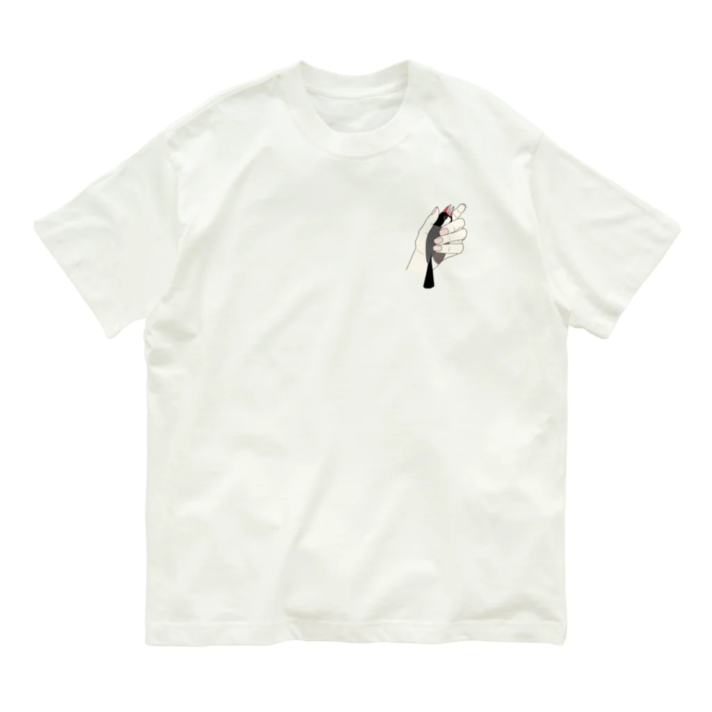 文鳥スズキの文鳥ちゅぴちゃん Organic Cotton T-Shirt